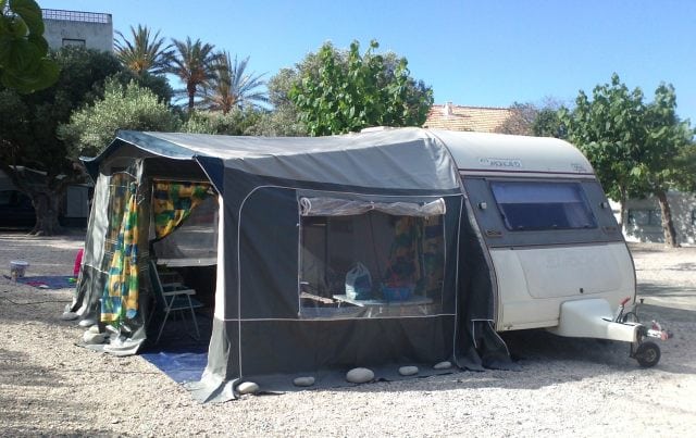 Primer Avancé que montamos en el Camping Paraiso